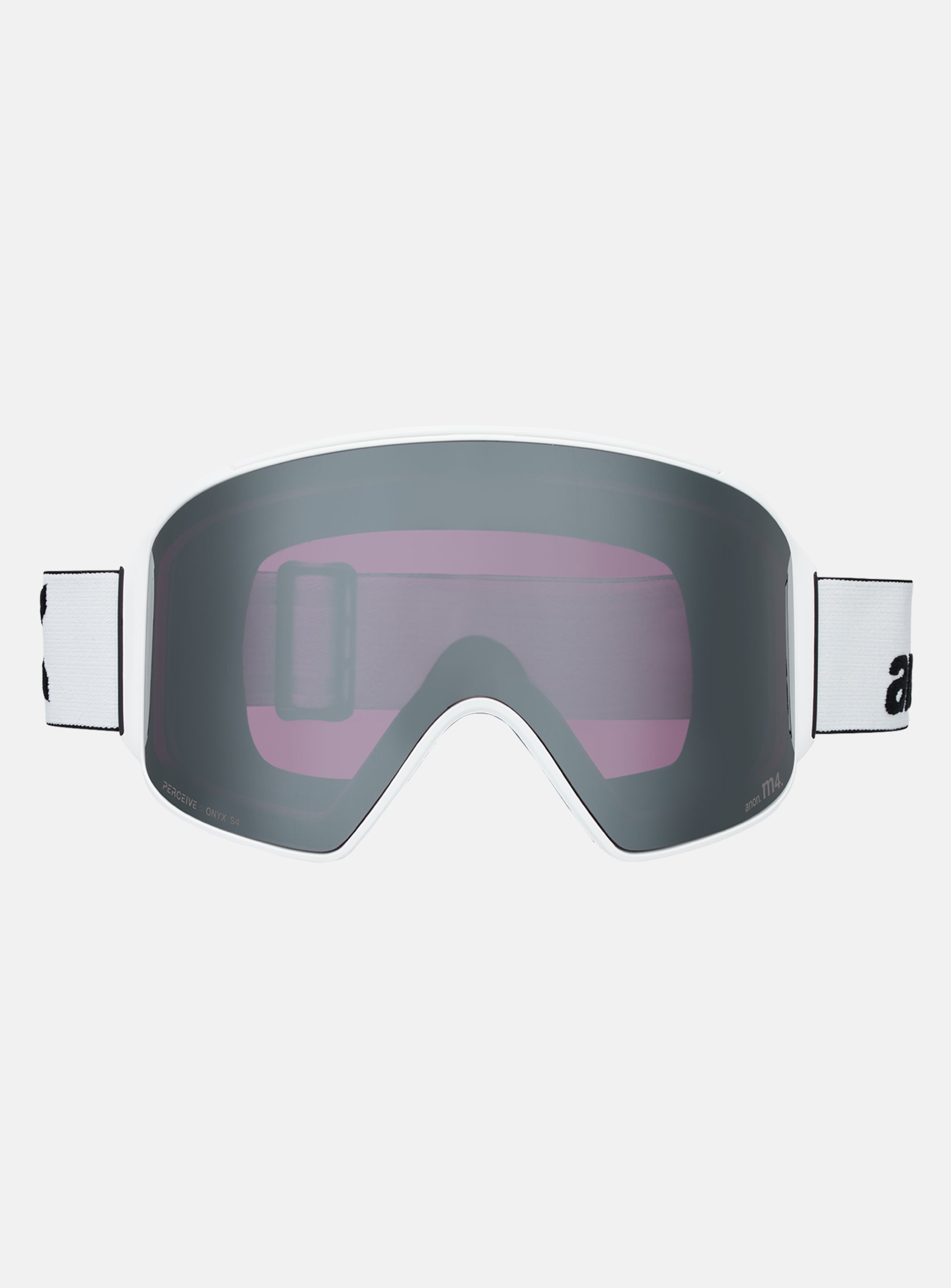 Anon M4 Goggles (Cylindrical) + Bonus Lens + MFI® Face Mask | Frame: White, Lens: Perceive Sunny Onyx