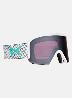 Anon Nesa S Goggles + Bonus Lens + MFI® Face Mask | Frame: LB Encounters, Lens: Perceive Sunny Onyx (6% / S4), Spare Lens: Perceive Variable Violet (34% / S2)