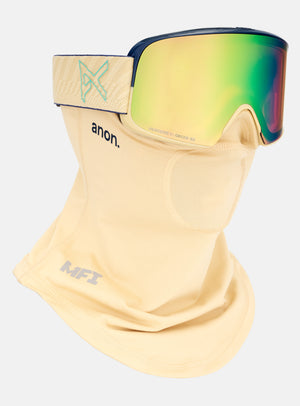 Anon M6 Goggles + Bonus Lens + MFI® Face Mask | Frame: Beechwood, Lens: Perceive Variable Green (22% / S2), Spare Lens: Perceive Cloudy Pink (53% / S1)