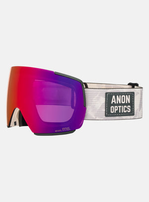 Anon M5 Goggles + Bonus Lens + MFI® Face Mask | Frame: Sediment, Lens: Perceive Sunny Red