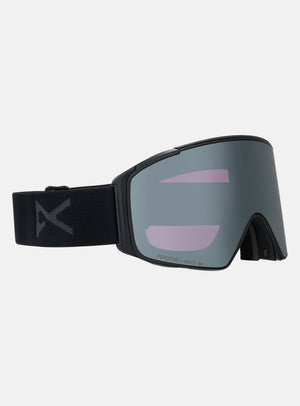 Anon M4S Goggles (Cylindrical) + Bonus Lens + MFI® Face Mask | Frame: Smoke, Lens: Perceive Sunny Onyx