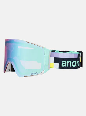 Anon Sync Goggles + Bonus Lens + MFI® Face Mask | Frame: Pixel, Lens: Perceive Variable Blue