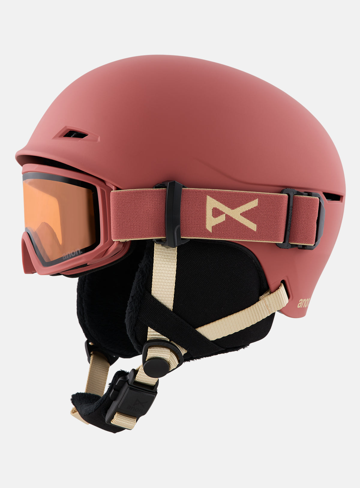 Kids' Anon Define Ski & Snowboard Helmet | Terracotta
