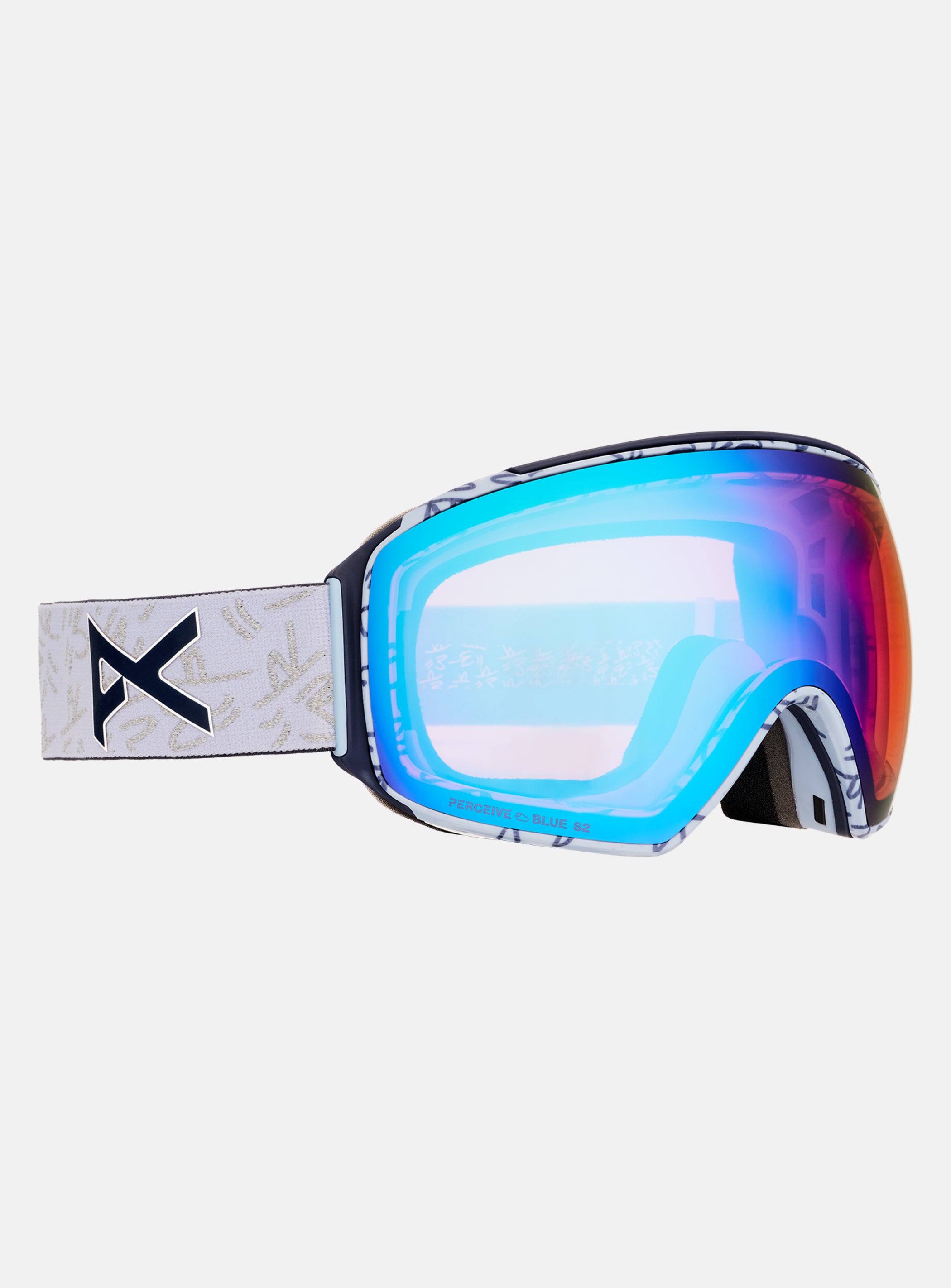 Anon M4 Goggles (Toric) + Bonus Lens + MFI® Face Mask | Frame: LBMIDNIGHTGUS, Lens: Perceive Variable Blue (21% / S2), Spare Lens: Perceive Cloudy Pink (53% / S1)