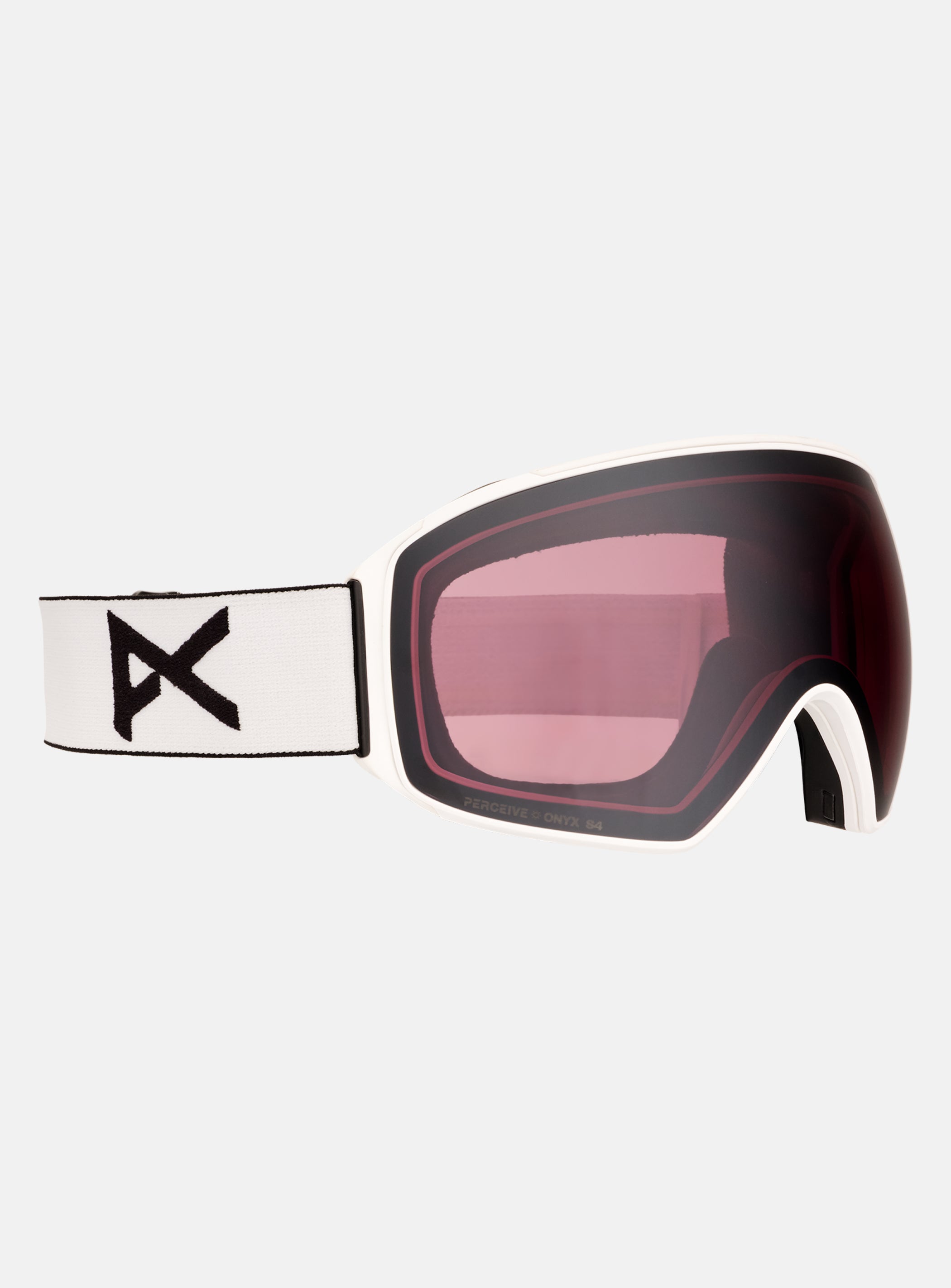 Anon M4 Goggles (Toric) + Bonus Lens + MFI® Face Mask | Frame: White, Lens: Perceive Sunny Onyx (6% / S4), Spare Lens: Perceive Variable Violet (34% / S2)