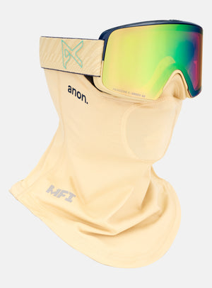 Anon M6S Goggles + Bonus Lens + MFI® Face Mask | Frame: Beechwood, Lens: Perceive Variable Green (22% / S2), Spare Lens: Perceive Cloudy Pink (53% / S1)