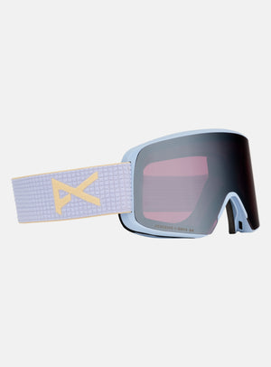 Anon M6S Goggles + Bonus Lens + MFI® Face Mask | Frame: Airstream Blue, Lens: Perceive Sunny Onyx (6% / S4), Spare Lens: Perceive Variable Violet (34% / S2)