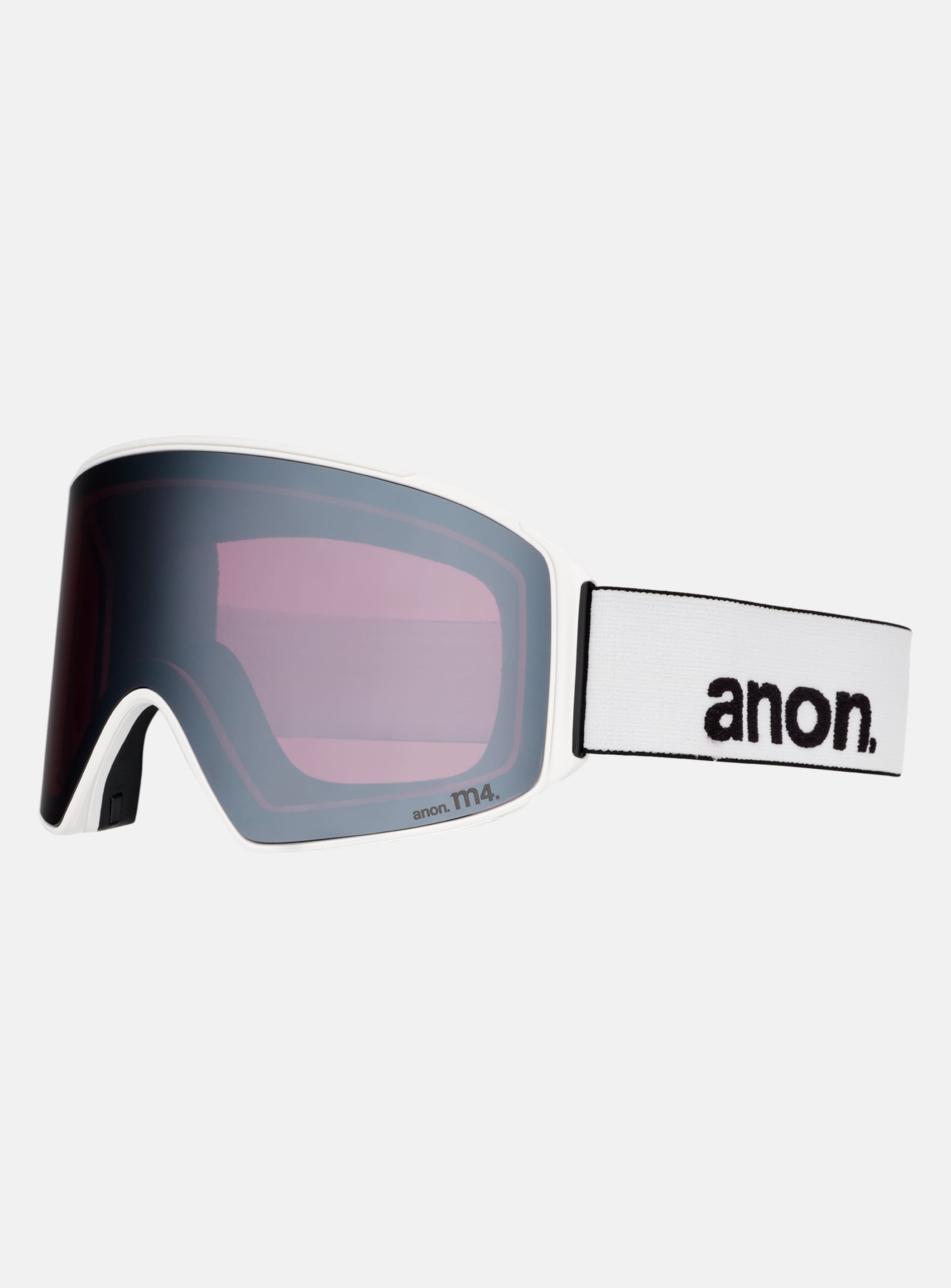 Anon M4 Goggles (Cylindrical) + Bonus Lens + MFI® Face Mask | Frame: White, Lens: Perceive Sunny Onyx (6% / S4), Spare Lens: Perceive Variable Violet (34% / S2)