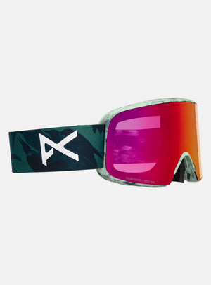 Anon M6 Goggles + Bonus Lens + MFI® Face Mask | Frame: Family Tree, Lens: Perceive Sunny Red