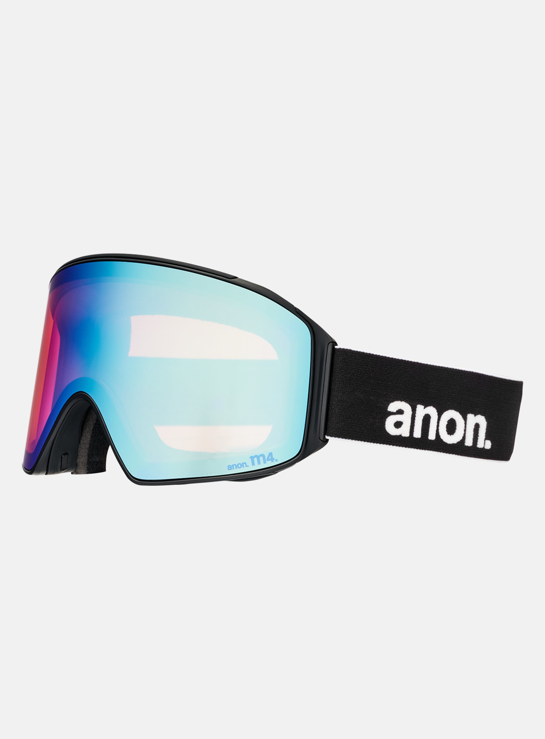 Anon M4 Goggles (Cylindrical) + Bonus Lens + MFI® Face Mask | Frame: Black, Lens: Perceive Variable Blue (21% / S2), Spare Lens: Perceive Cloudy Pink (53% / S1)