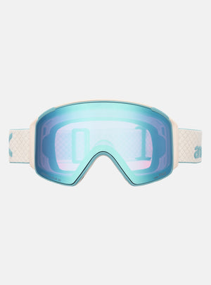 Anon M4 Goggles (Cylindrical) + Bonus Lens + MFI® Face Mask | Frame: Oat, Lens: Perceive Variable Blue