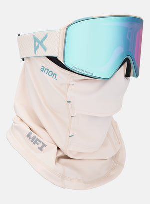 Anon M4 Goggles (Cylindrical) + Bonus Lens + MFI® Face Mask | Frame: Oat, Lens: Perceive Variable Blue