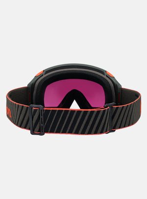Anon M4 Goggles (Cylindrical) + Bonus Lens + MFI® Face Mask | Frame: Fiesta Red, Lens: Perceive Sunny Onyx