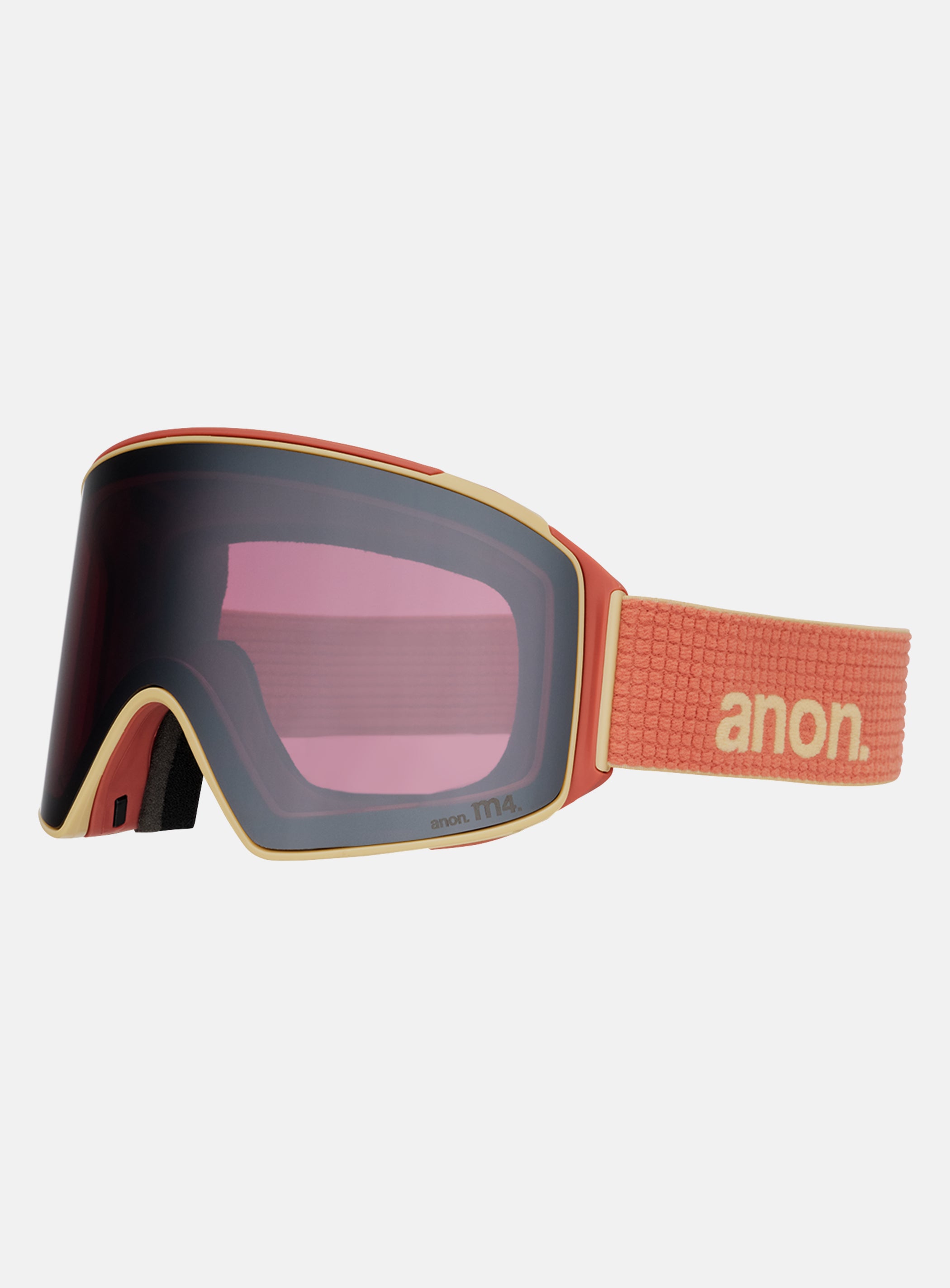 Anon M4 Goggles (Cylindrical) + Bonus Lens + MFI® Face Mask | Frame: Terracotta, Lens: Perceive Sunny Onyx (6% / S4), Spare Lens: Perceive Variable Violet (34% / S2)