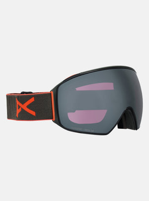 Anon M4 Goggles (Toric) + Bonus Perceive Lens + MFI® Face Mask | Frame: Fiesta Red, Lens: Perceive Sunny Onyx