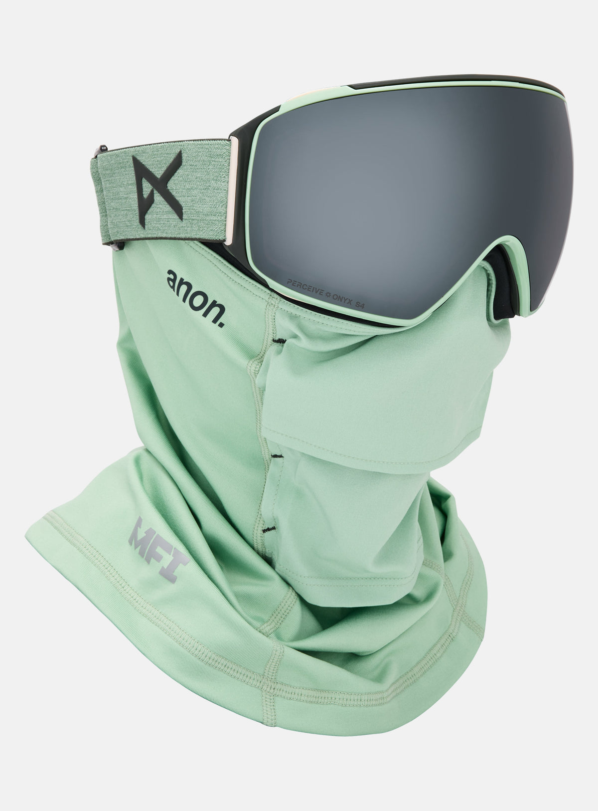 Anon M4 Goggles (Toric) + Bonus Perceive Lens + MFI® Face Mask | Frame: Soft Sage, Lens: Perceive Sunny Onyx