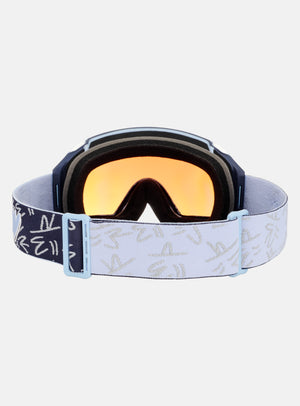 Masque Anon M4 (torique) + écran supplémentaire + masque facial MFI® | Monture : LBMIDNIGHTGUS, Écran : Bleu Perceive pour luminosité variable (21 %/S2), Écran de rechange : Rose Perceive pour faible luminosité (53 %/S1)