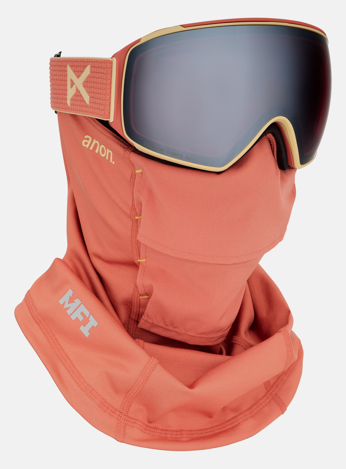 Anon M4 Goggles (Toric) + Bonus Lens + MFI® Face Mask | Frame: Terracotta, Lens: Perceive Sunny Onyx (6% / S4), Spare Lens: Perceive Variable Violet (34% / S2)