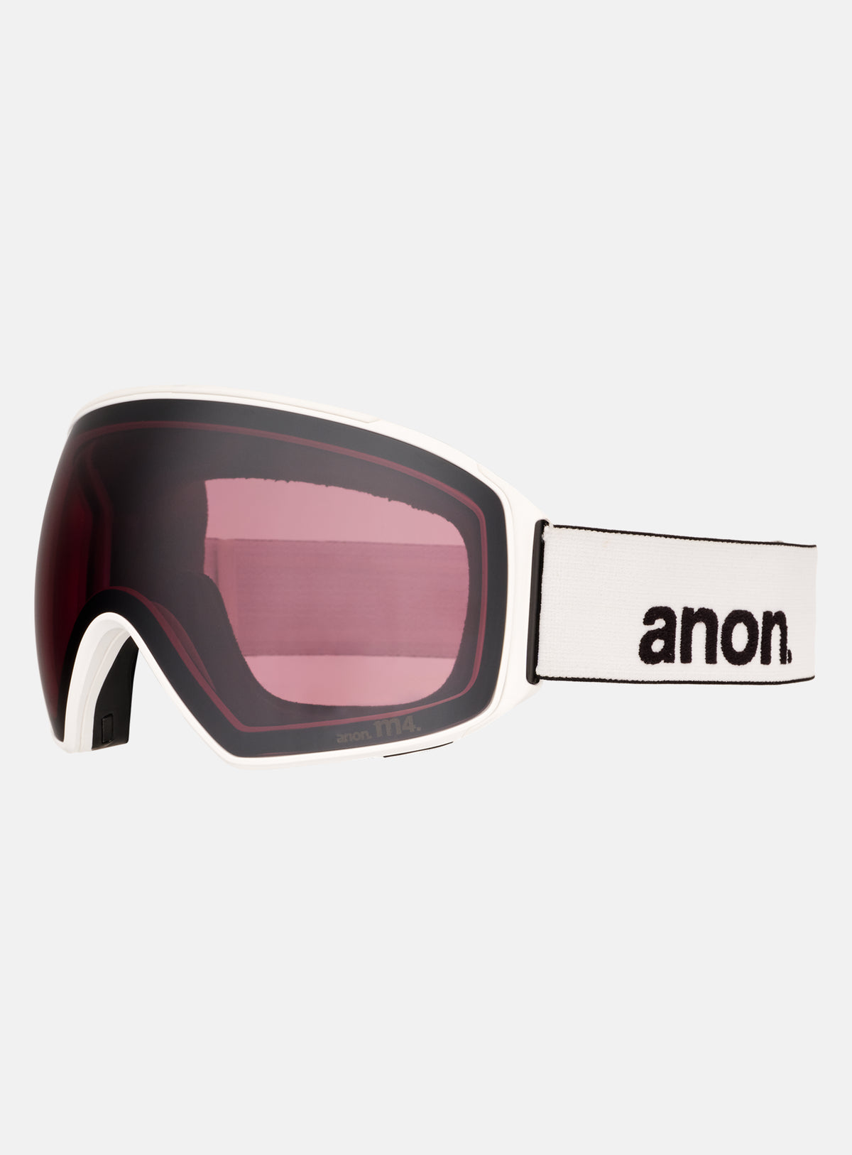 Masque Anon M4 (torique) + écran supplémentaire + masque facial MFI® | Monture : Blanc, Écran : Onyx Perceive pour forte luminosité (6 %/S4), Écran de rechange : Violet Perceive pour luminosité variable (34 %/S2)