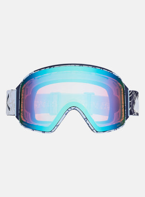 Anon M4 Goggles (Cylindrical) + Bonus Lens + MFI® Face Mask | Frame: LBMIDNIGHTGUS, Lens: Perceive Variable Blue (21% / S2), Spare Lens: Perceive Cloudy Pink (53% / S1)
