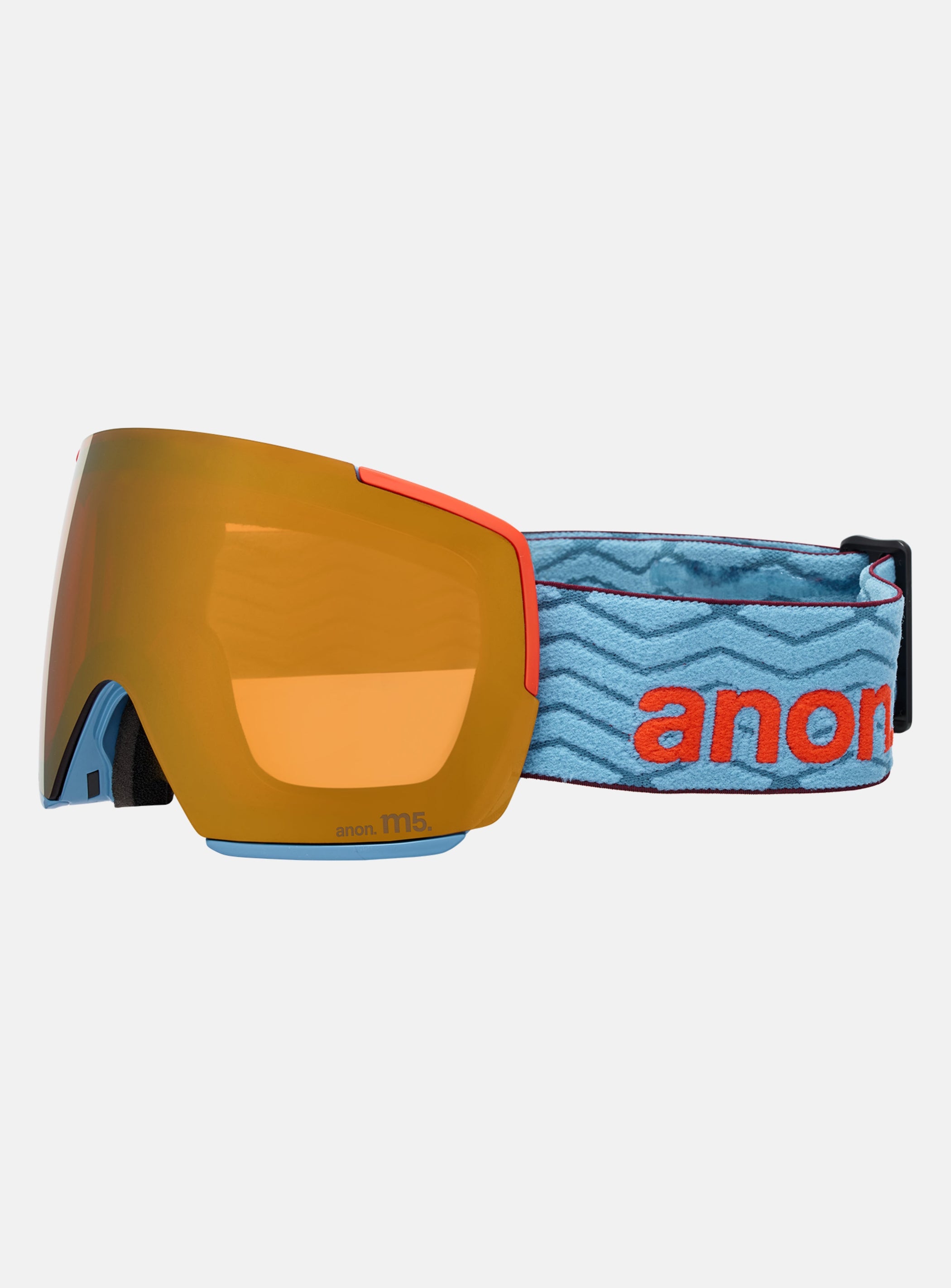 Anon M5 Goggles + Bonus Lens + MFI® Face Mask | Frame: Retro Blue, Lens: Perceive Sunny Bronze