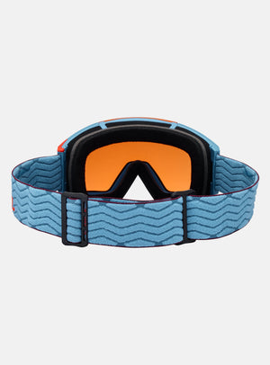 Anon Sync Goggles + Bonus Lens + MFI® Face Mask | Frame: Retro Blue, Lens: Perceive Sunny Bronze