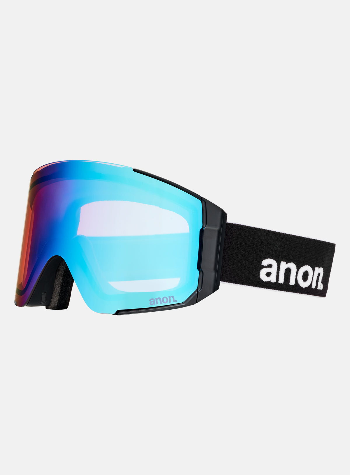 Masque Anon Sync + écran supplémentaire + masque facial MFI® | Monture : Noir, Écran : Bleu Perceive pour luminosité variable