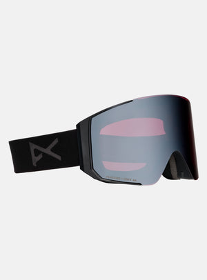 Masque Anon Sync + écran supplémentaire + masque facial MFI® | Monture : Noir fumé, Écran : Onyx Perceive pour forte luminosité