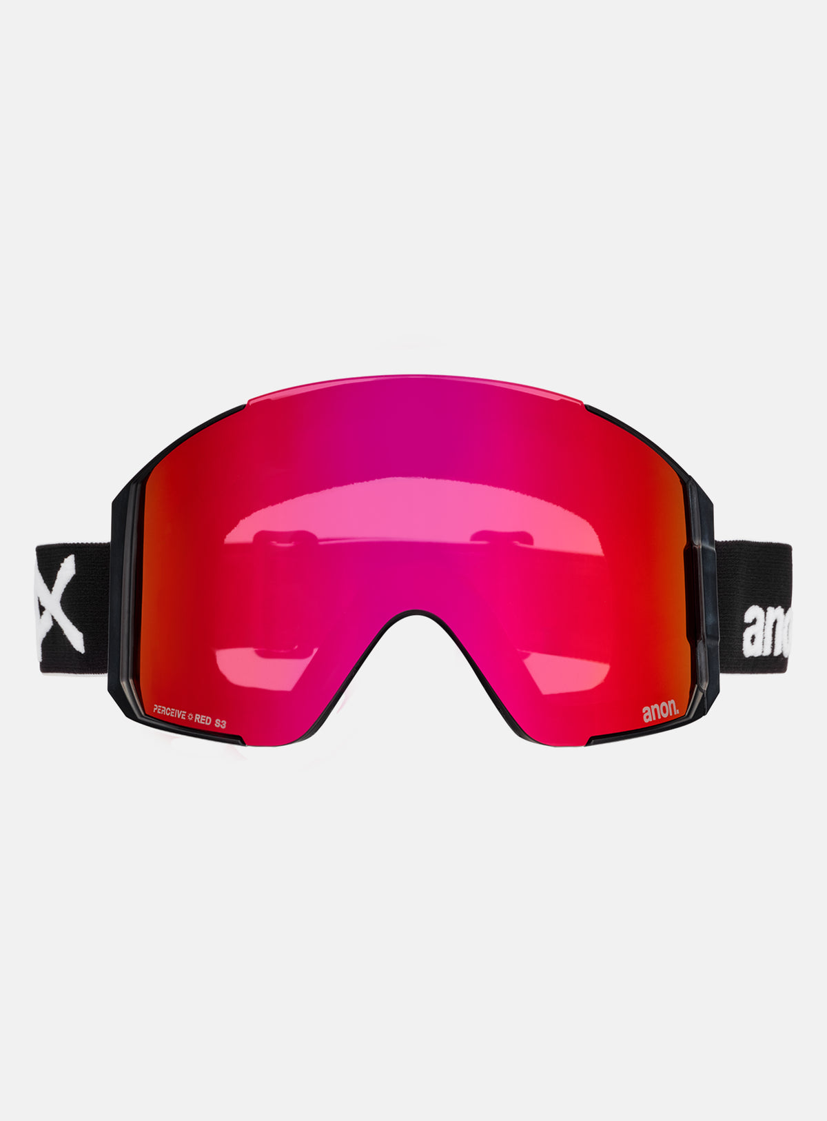 Anon Sync Goggles + Bonus Lens + MFI® Face Mask | Frame: Black, Lens: Perceive Sunny Red