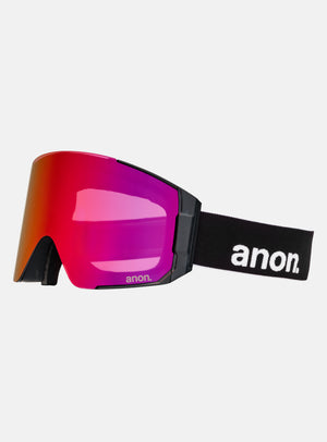 Anon Sync Goggles + Bonus Lens + MFI® Face Mask | Frame: Black, Lens: Perceive Sunny Red