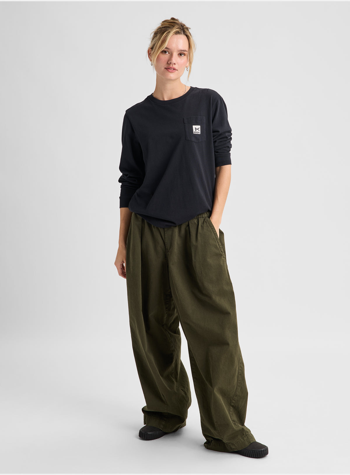 T-shirt à manches longues Anon – Noir véritable
