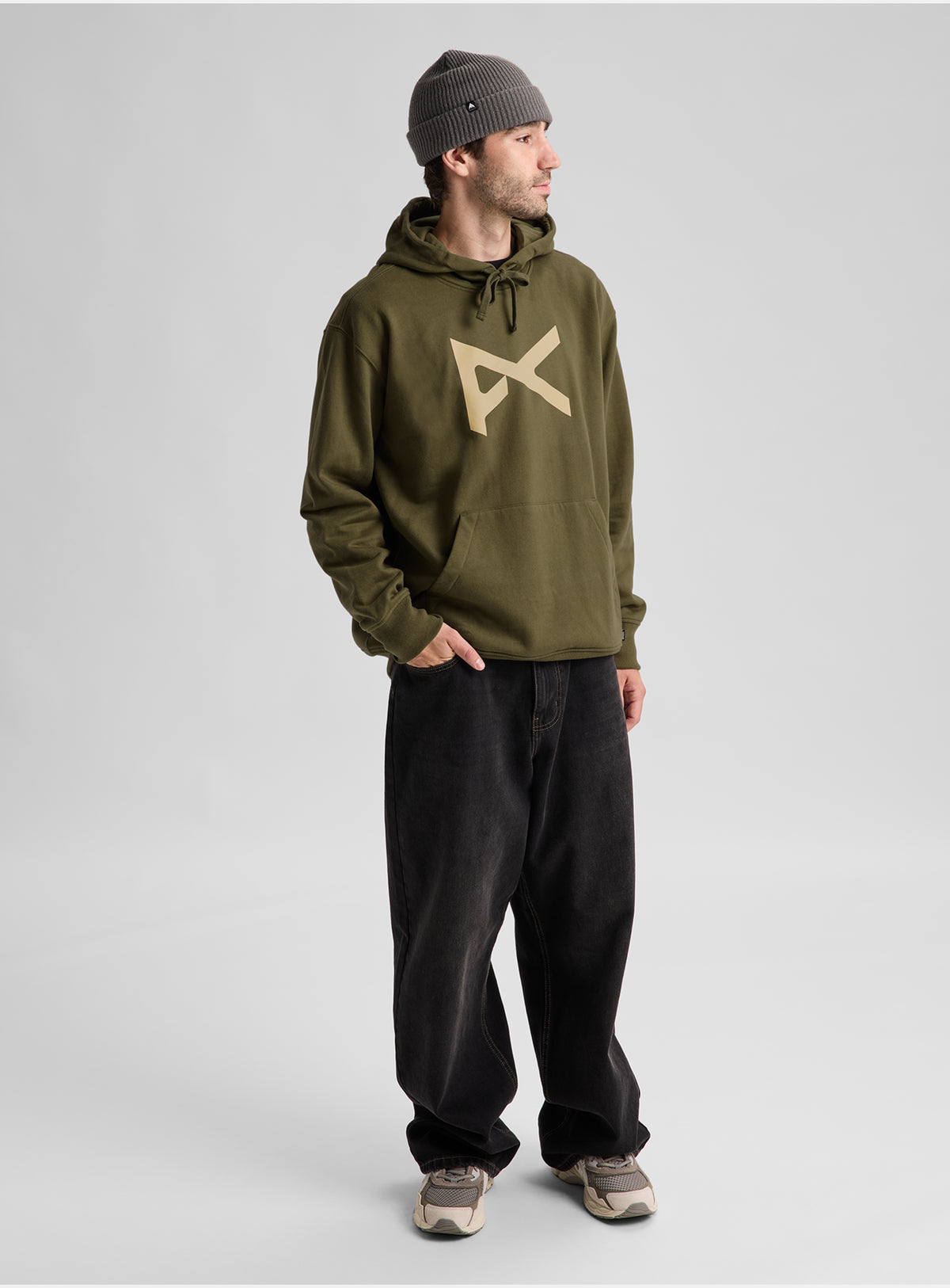 Anon Pullover Hoodie | Dried Moss