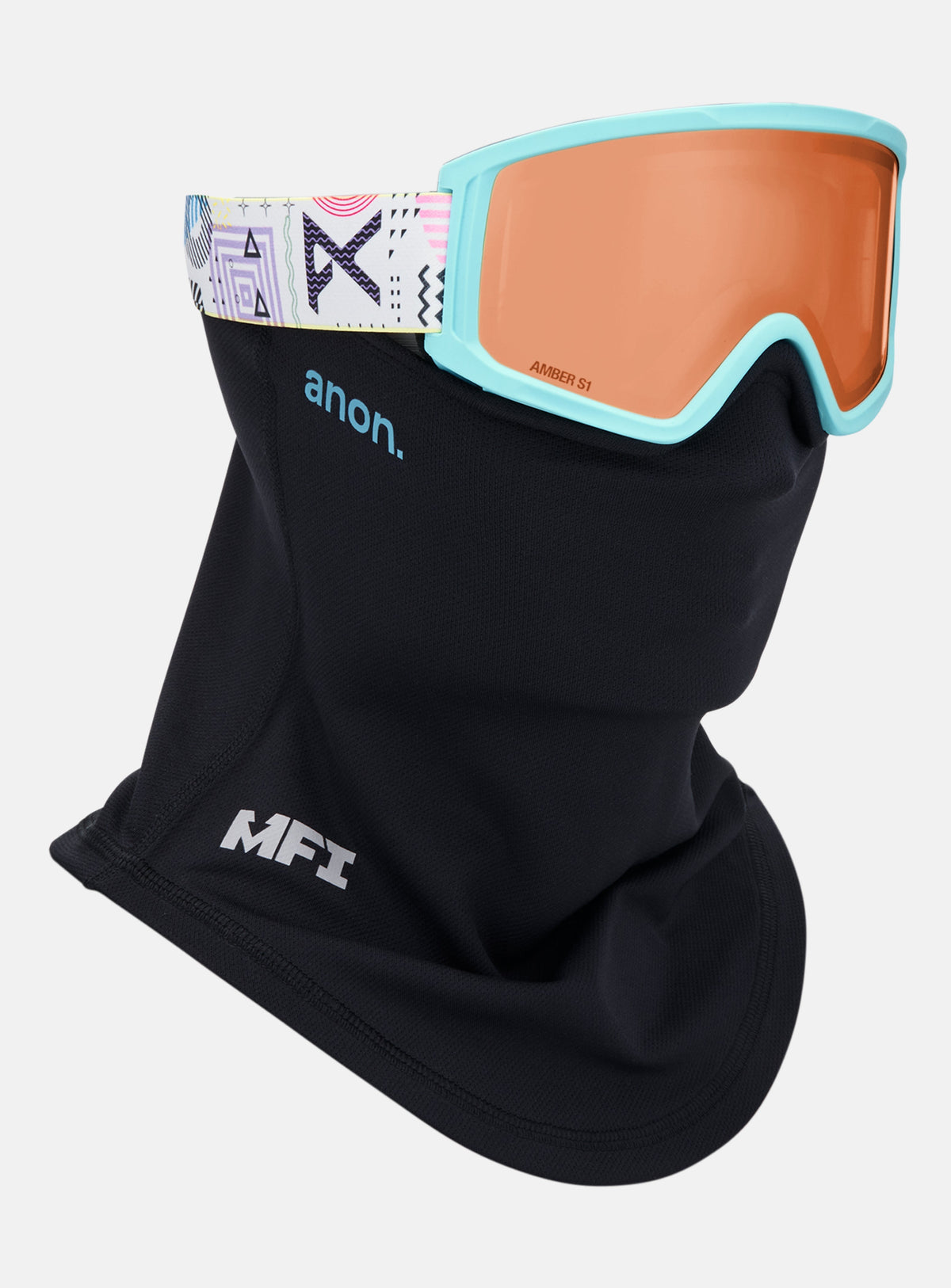 Anon Tracker 2.0 Goggles + MFI® Face Mask | Frame: Geoscope, Lens: Amber