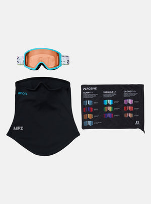 Anon Tracker 2.0 Goggles + MFI® Face Mask | Frame: Geoscope, Lens: Amber