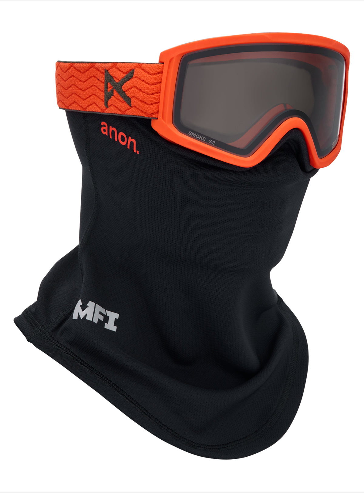Anon Tracker 2.0 Goggles + MFI® Face Mask | Frame: Fiesta Red, Lens: Smoke