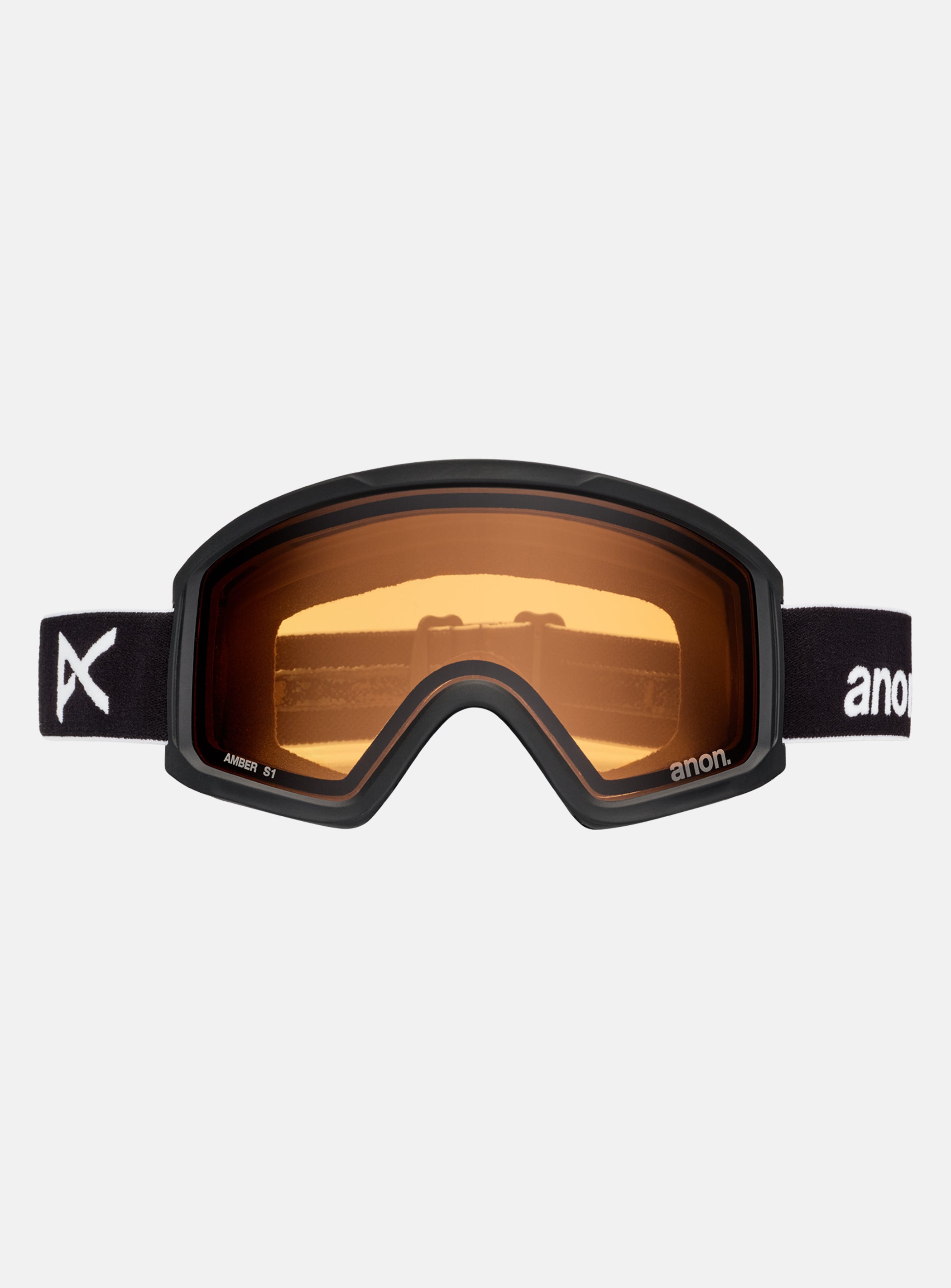 Anon Tracker 2.0 Goggles + MFI® Face Mask | Frame: Black, Lens: Amber