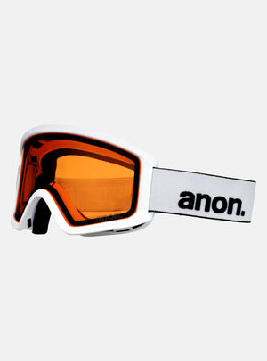 Anon Tracker 2.0 Goggles + MFI® Face Mask | Frame: White, Lens: Amber