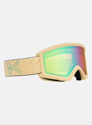 Anon Helix 2.0 Goggles + Bonus Lens | Frame: Beechwood, Lens: Perceive Variable Green (22% / S2), Spare Lens: Amber (55% / S1)