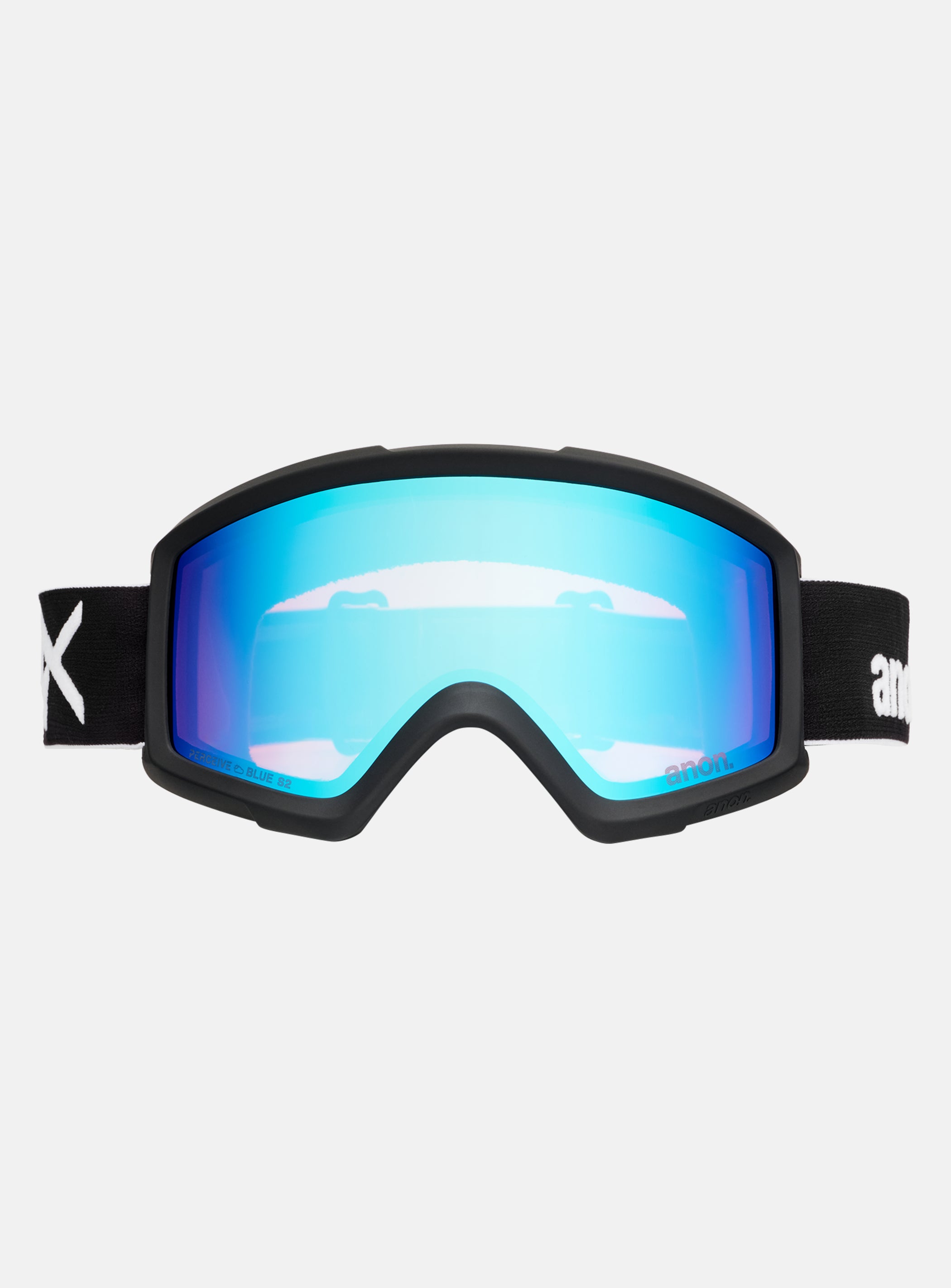 Anon Helix 2.0 Goggles + Bonus Lens | Frame: Black, Lens: Perceive Variable Blue, Spare Lens: Amber (55% / S1)