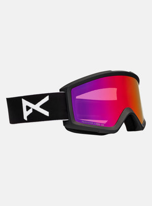 Anon Helix 2.0 Goggles + Bonus Lens | Frame: Black, Lens: Perceive Sunny Red, Spare Lens: Amber (55% / S1)