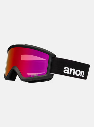 Anon Helix 2.0 Goggles + Bonus Lens | Frame: Black, Lens: Perceive Sunny Red, Spare Lens: Amber (55% / S1)