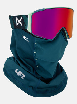 Anon M4S Goggles (Cylindrical) + Bonus Lens + MFI® Face Mask | Frame: Family Tree, Lens: Perceive Sunny Red