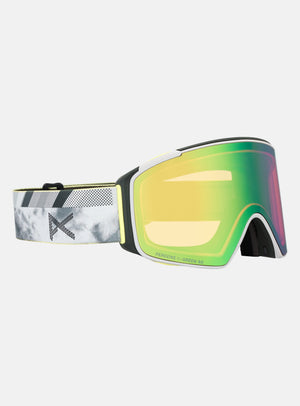 Anon M4S Goggles (Cylindrical) + Bonus Lens + MFI® Face Mask | Frame: Tilt Shift, Lens: Perceive Variable Green