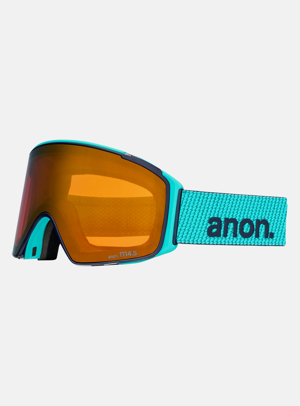 Masque Anon M4S (cylindrique) + écran supplémentaire + masque facial MFI® | Monture : Bleu turquoise, Écran : Bronze Perceive pour forte luminosité (17 %/S3), Écran de rechange : Burst Perceive pour faible luminosité (59 %/S1)