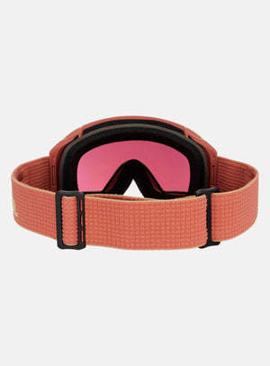 Anon M4S Goggles (Cylindrical) + Bonus Lens + MFI® Face Mask | Frame: Terracotta, Lens: Perceive Sunny Onyx (6% / S4), Spare Lens: Perceive Variable Violet (34% / S2)