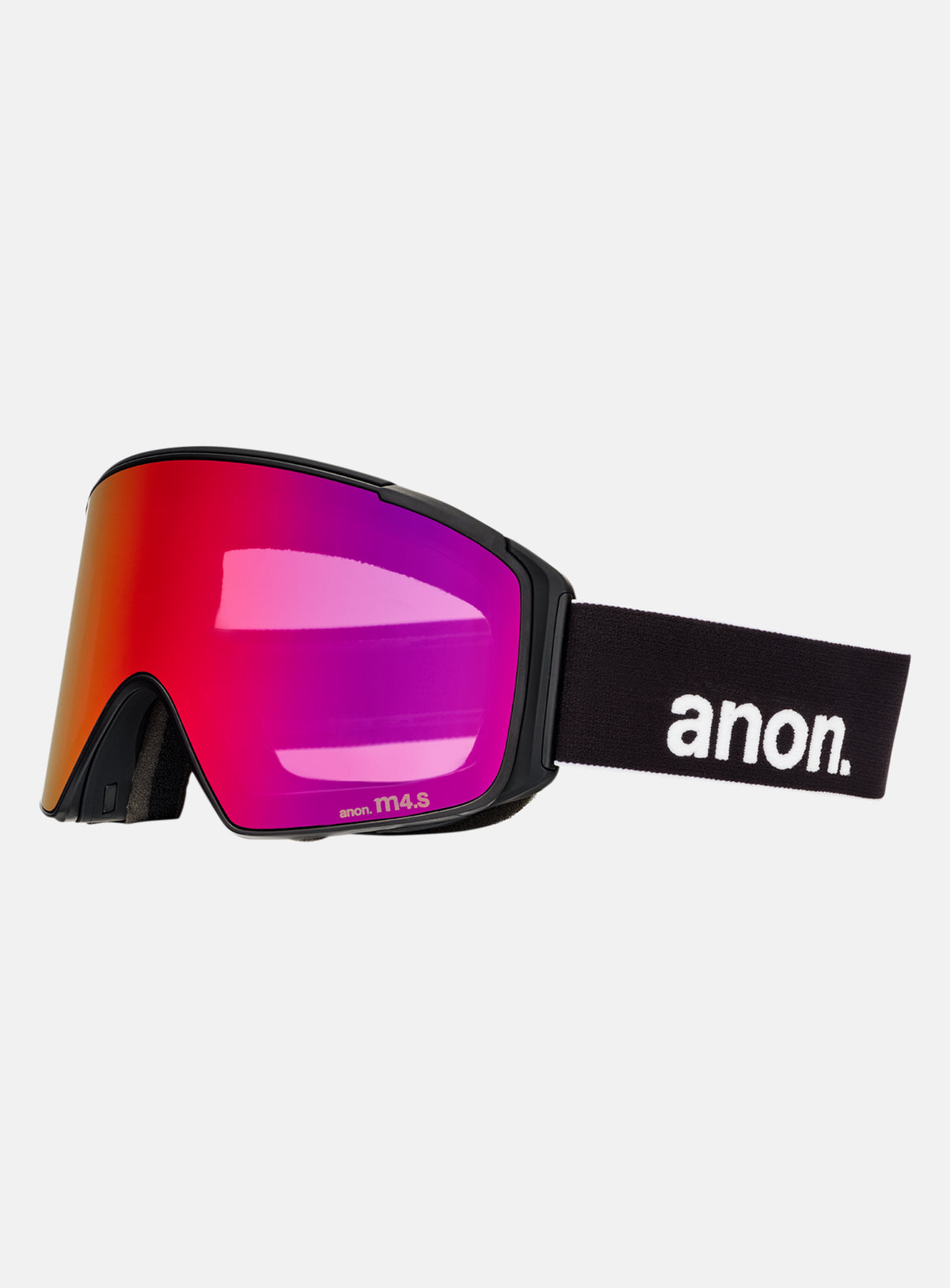Anon M4S Goggles (Cylindrical) + Bonus Lens + MFI® Face Mask | Frame: Black, Lens: Perceive Sunny Red (14% / S3), Spare Lens: Perceive Cloudy Burst (59% / S1)