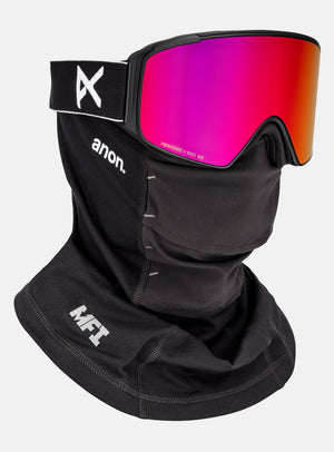 Anon M4S Goggles (Cylindrical) + Bonus Lens + MFI® Face Mask | Frame: Black, Lens: Perceive Sunny Red (14% / S3), Spare Lens: Perceive Cloudy Burst (59% / S1)