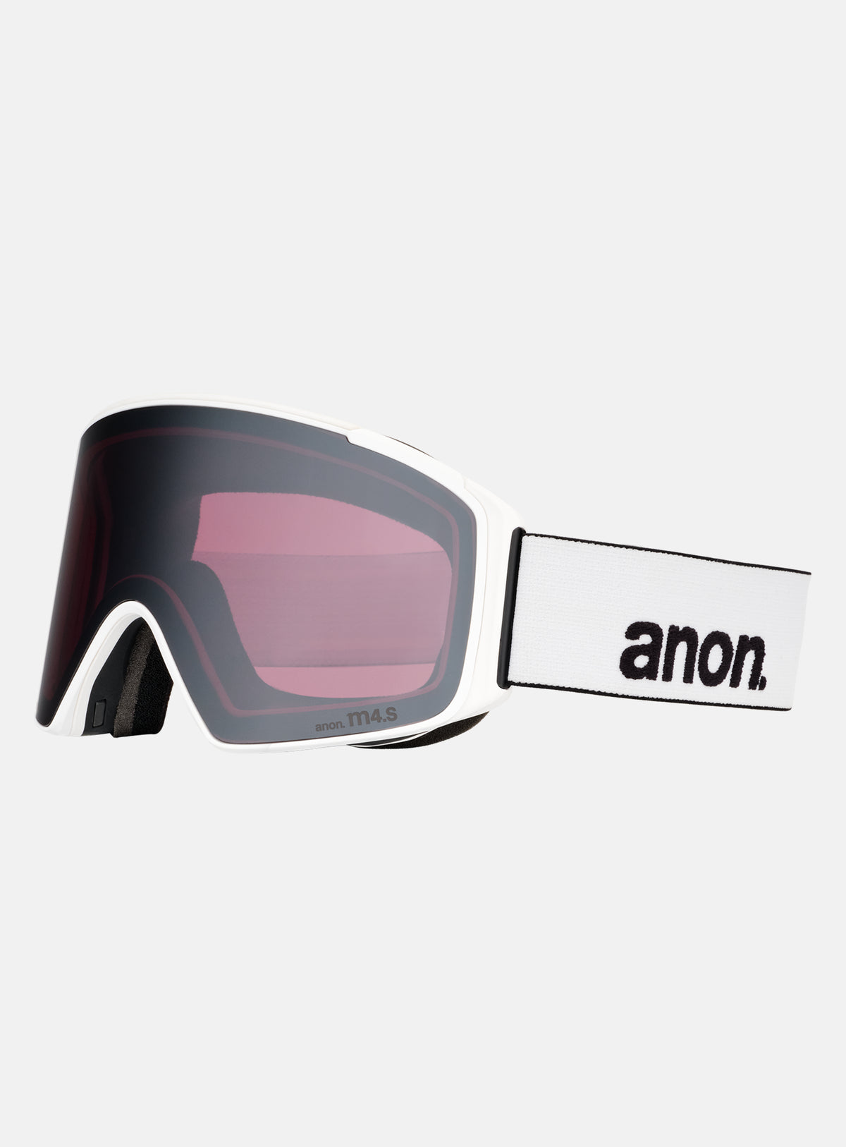 Masque Anon M4S (cylindrique) + écran supplémentaire + masque facial MFI® | Monture : Blanc, Écran : Onyx Perceive pour forte luminosité (6 %/S4), Écran de rechange : Violet Perceive pour luminosité variable (34 %/S2)