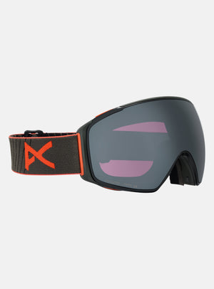 Anon M4S Goggles (Toric) + Bonus Lens + MFI® Face Mask | Frame: Fiesta Red, Lens: Perceive Sunny Onyx