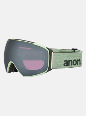 Anon M4S Goggles (Toric) + Bonus Lens + MFI® Face Mask | Frame: Soft Sage, Lens: Perceive Sunny Onyx